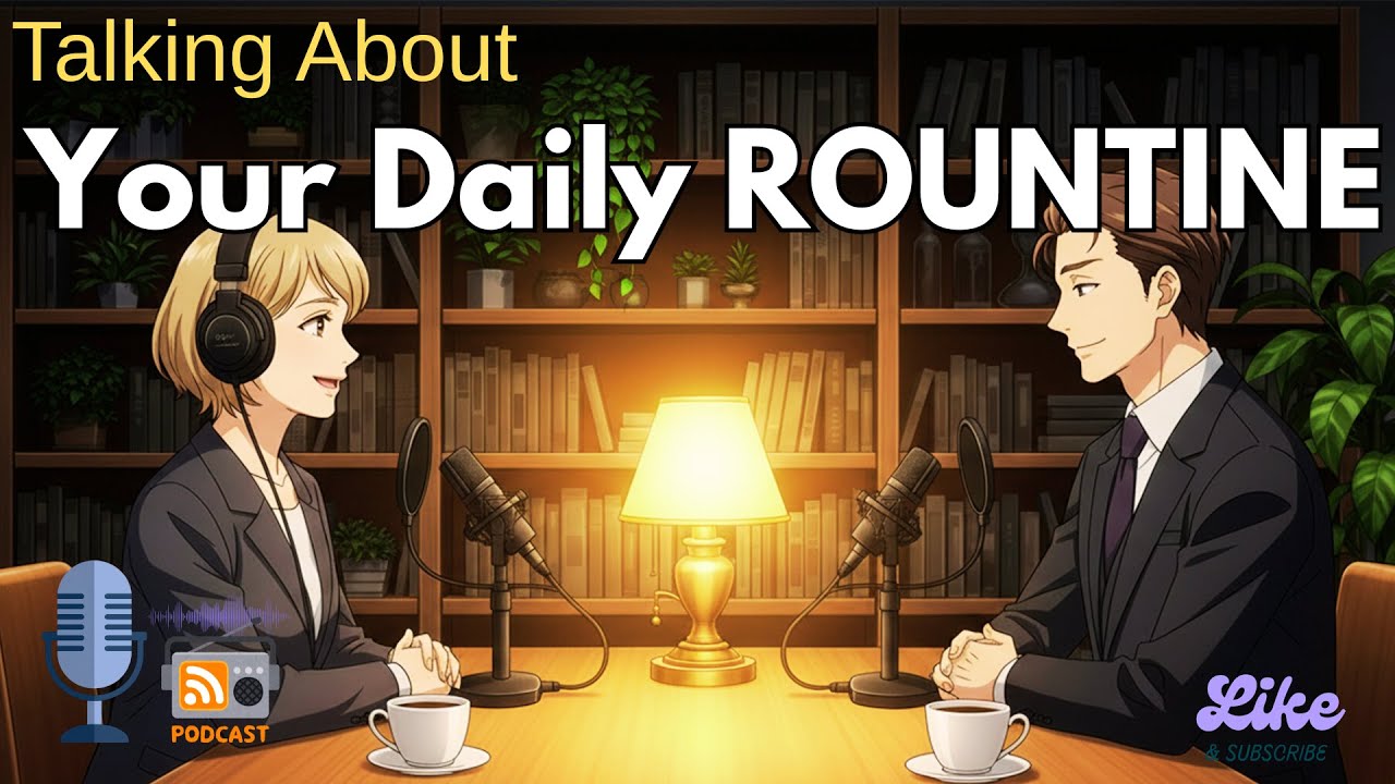 How to Talk About Your Daily Routine in English | English Conversation Practice !