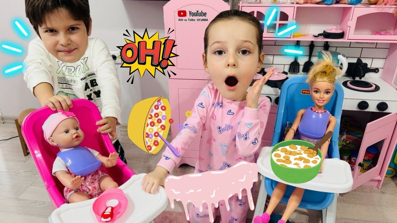 Kız Oyunları!ADA İLE OYUNCAK BEBEK VİDEOSU!Eğitici Kız  Videosu, Bebek Bakma Oyunu​⁠
