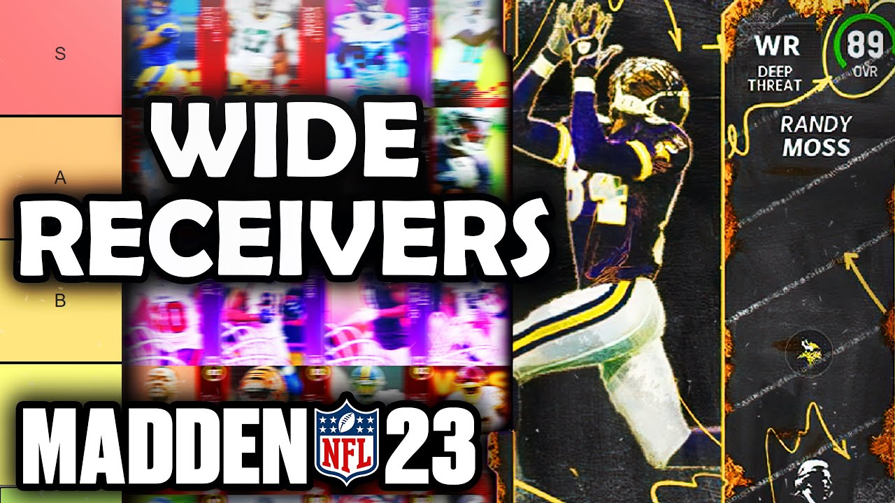 RANKING the BEST Wide Receivers (LAUNCH) in Madden 23 Ultimate Team (Tier List)