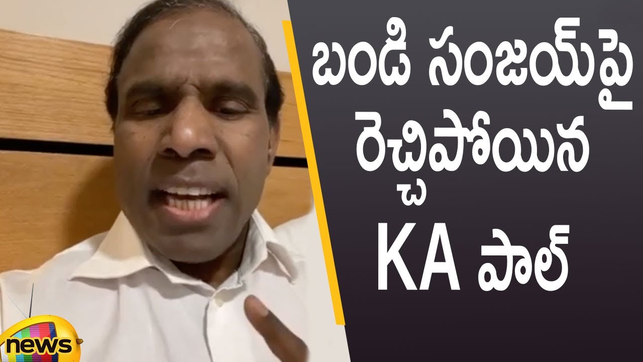KA Paul Shocking Comments on Bandi Sanjay | KCR | KA Paul Latest Videos | Mango News