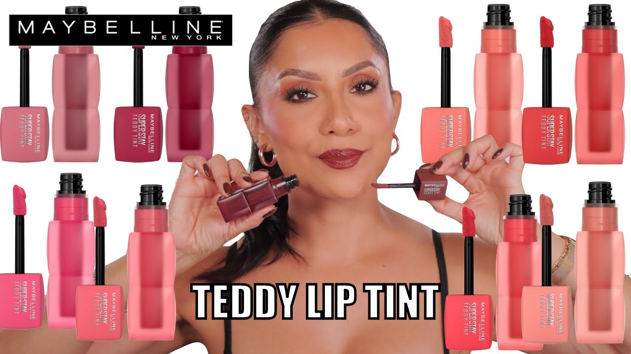 SHEER & BUILDABLE *new* MAYBELLINE TEDDY TINT LIP TINT + NATURAL LIGHTING SWATCHES | MagdalineJanet
