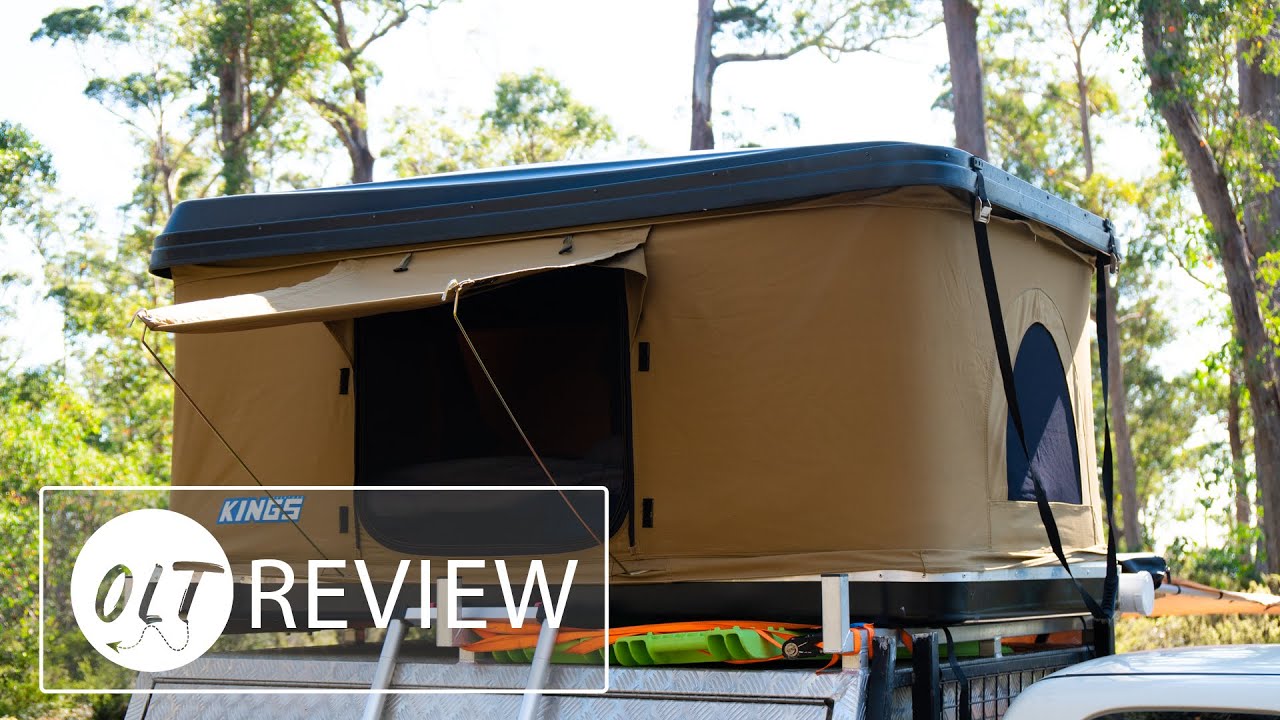 Kings Kwiky Rooftop Tent Review - Is it any good? NO! IT BROKE! Watch my other video where it broke.