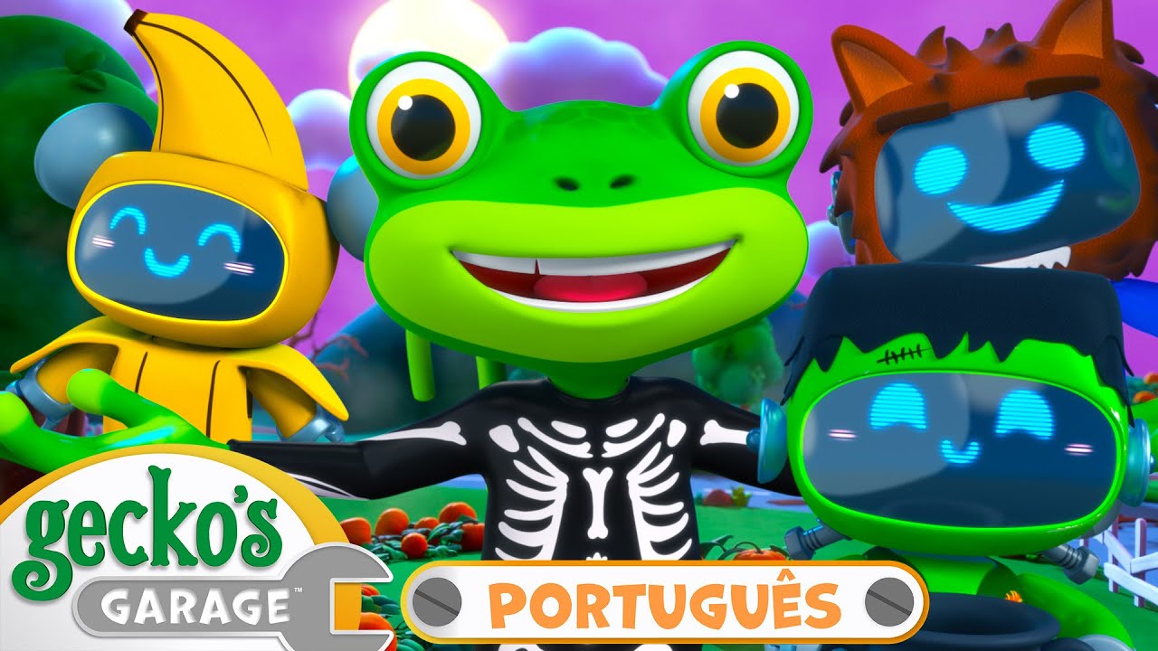 Doçuras ou Travessuras! | 1 HORA DE GECKO HALLOWEEN | Garagem do Gecko | Desenhos Animados Infantis