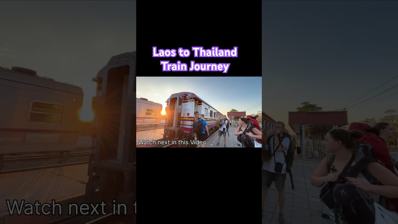 Lao to Thailand by train #laostrain #thailandtrain #bordercrossing
