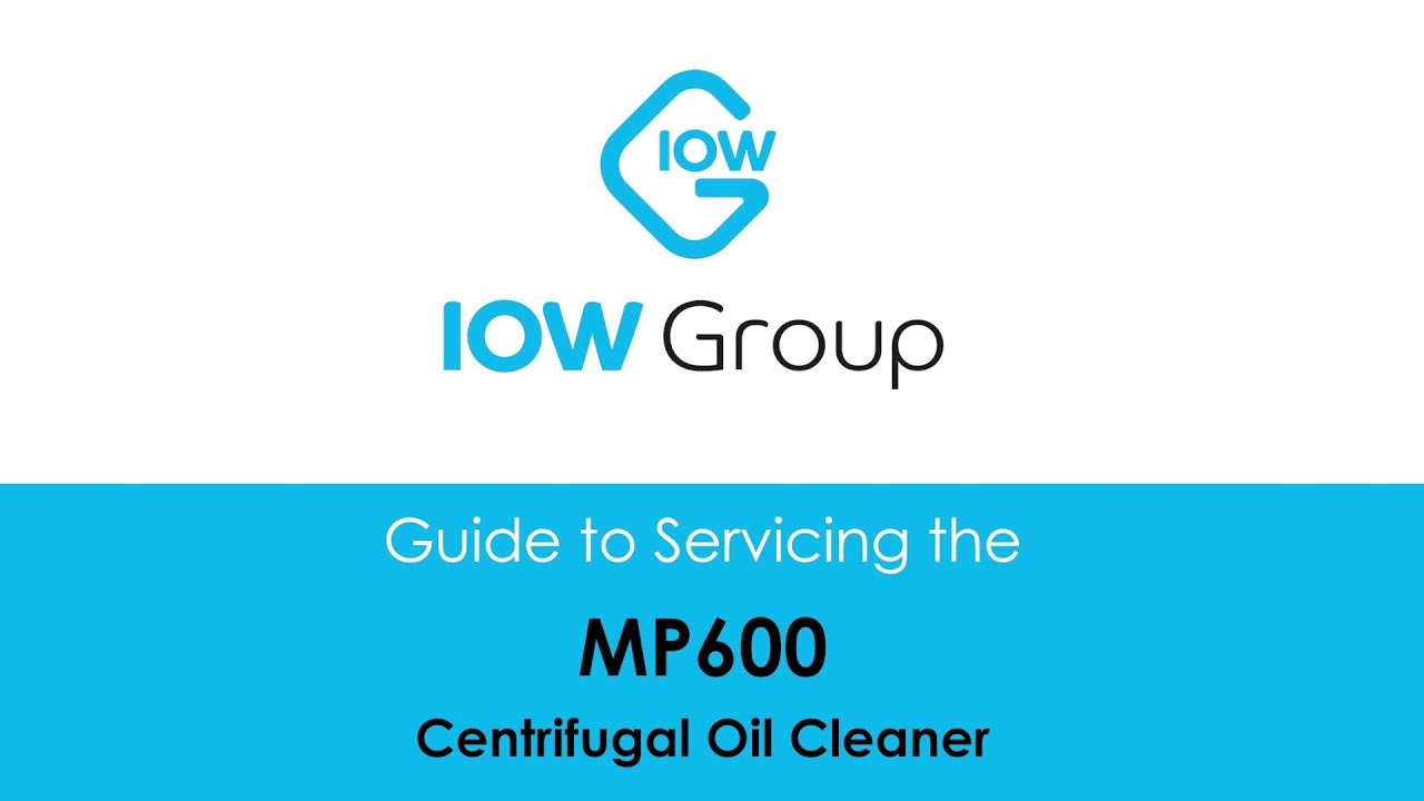 IOW MP600 Centrifuge Filter - Service and Cleaning Training Video