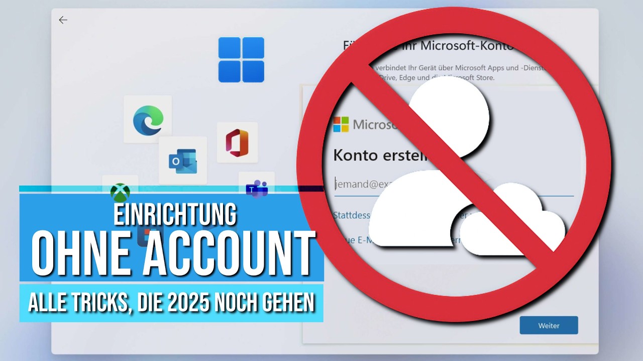Alle Tricks 2025: Windows 11 ohne Microsoft Account einrichten