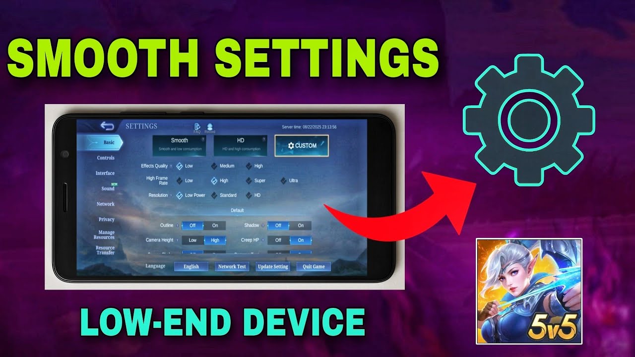 SMOOTH SETTINGS in Mobile Legends for Smooth Gameplay