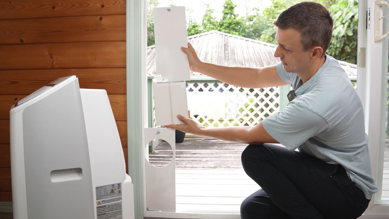 Cómo Instalar Aire Acondicionado Portátil en Una Puerta Corrediza - Paso a Paso