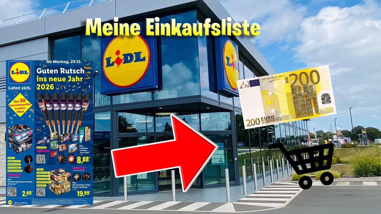 MEINE Lidl FEUERWERK-EINKAUFSLISTE 🔥🧨| 2025/2026 #lidl #feuerwerk
