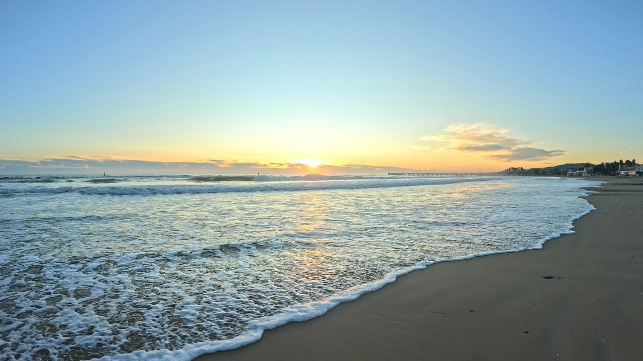Restless Mediterranean Sunrise 4K | Real-Time One-Take (no loops)