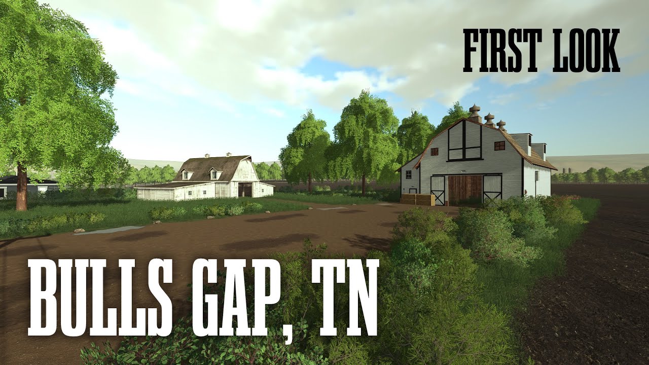 NEW US MAP - Bulls Gap, Tennessee - First Look Map Tour - Farming Simulator 19