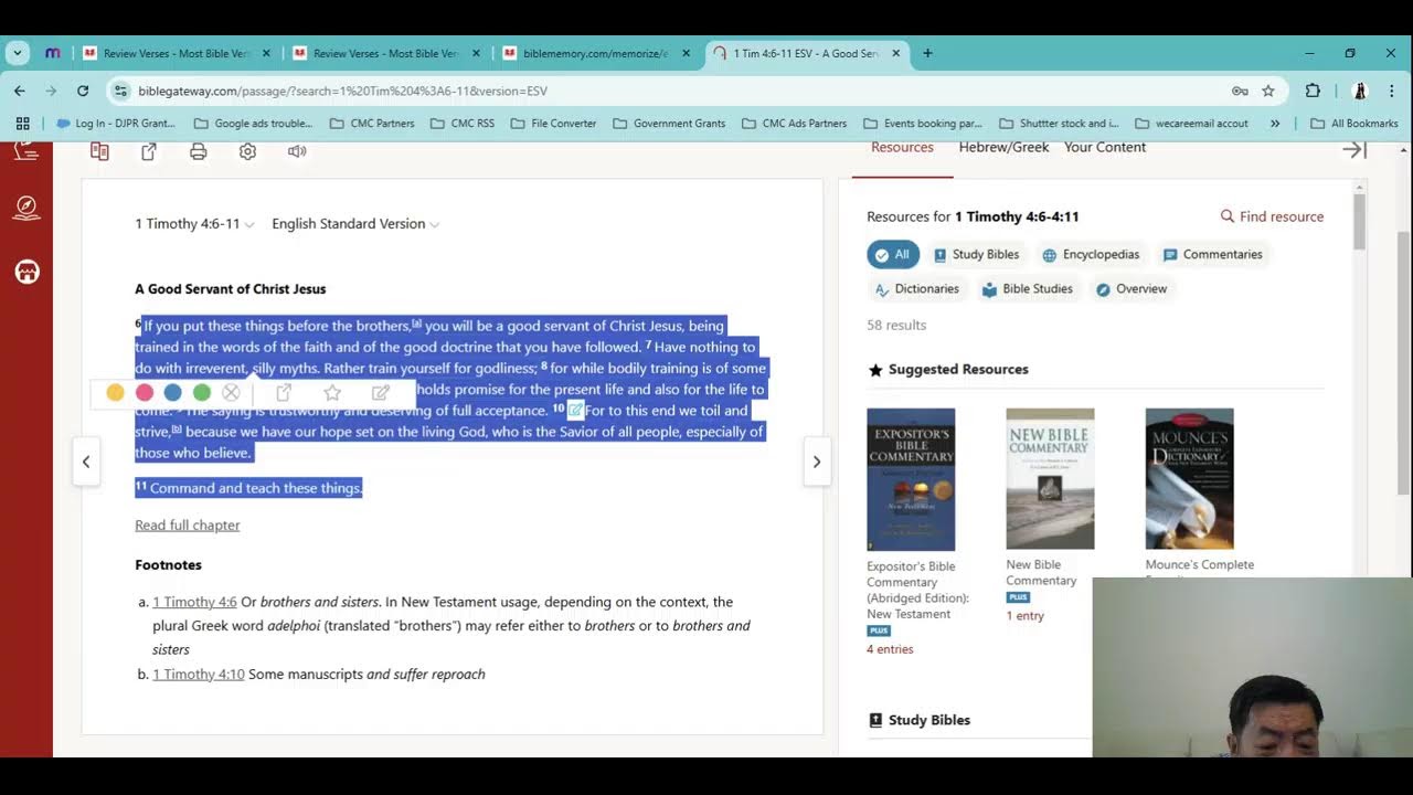 Live Stream Bible Commentary: Integrating Contemplative & Discursive Prayer  #2024-141