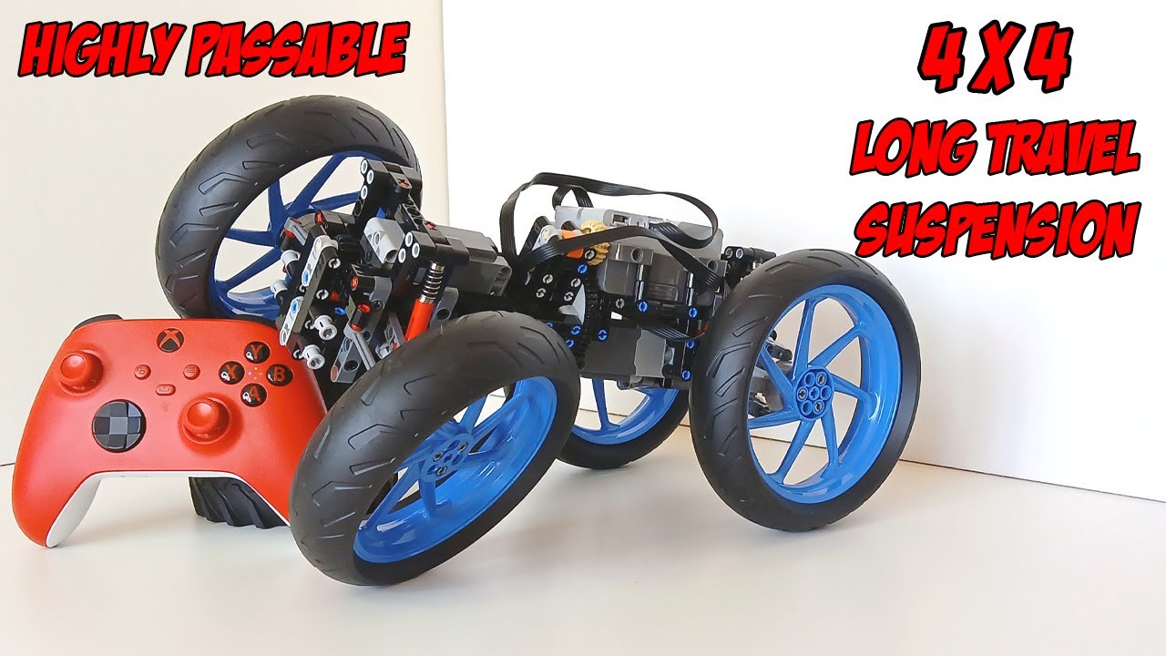 Lego 4x4 Super Rock Crawler chassis with Huge Tires + Building Instruction