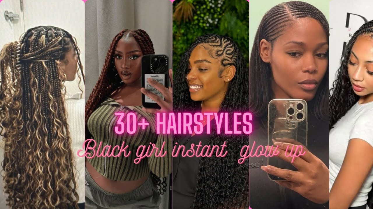 Braids for black girls. Instant glow up and trendy cute styles✨