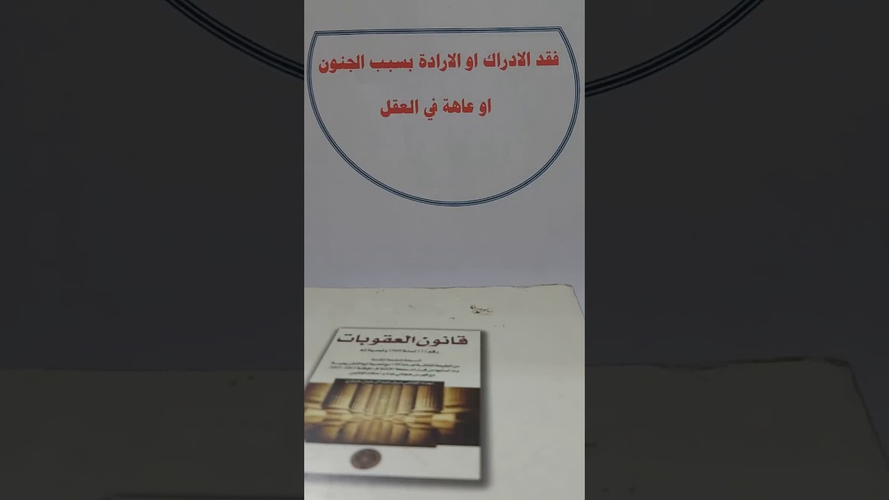 فقد الادراك او الارادة بسبب الجنون او العاهة العقلية