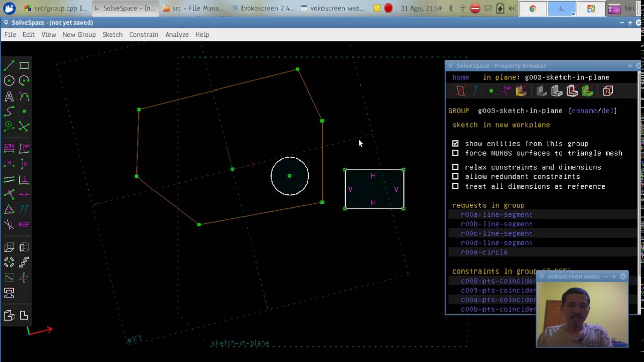 solvespace change workplane origin