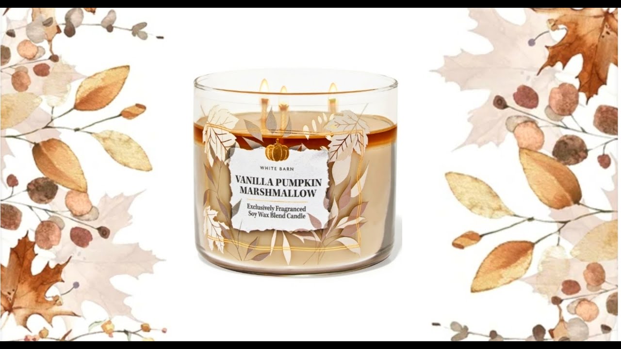Обзор свечей Bath & Body Works: 🎃 Ваниль и тыква с зефиром 🎃 (эксклюзивно онлайн) ~2025~