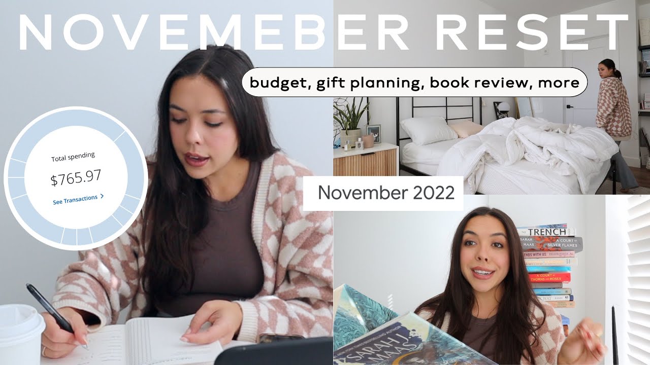 NOVEMBER RESET | budget, books, gift planning, & more!