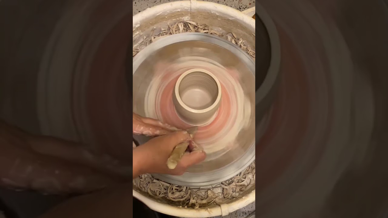 Mesmerizing wheel throwing an herb stripper