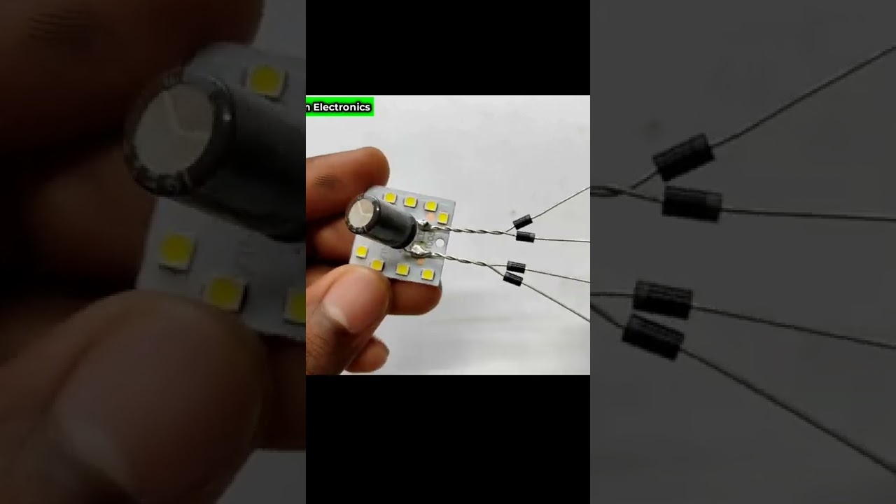 How To Make LED Bulb Driver Circuit #shorts