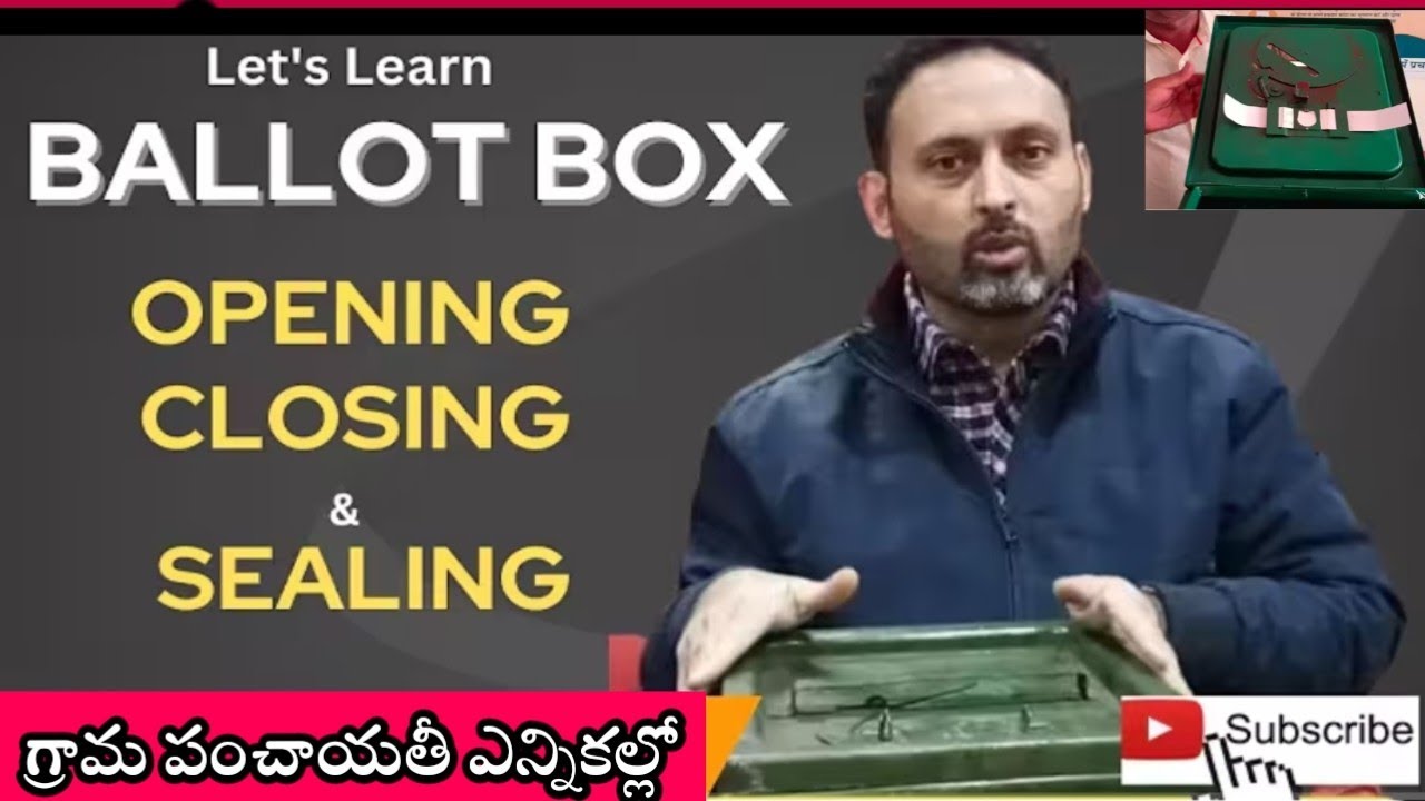 How to open ballot box,how to close ballot box, how to insert paper seals, how to seal ballot box