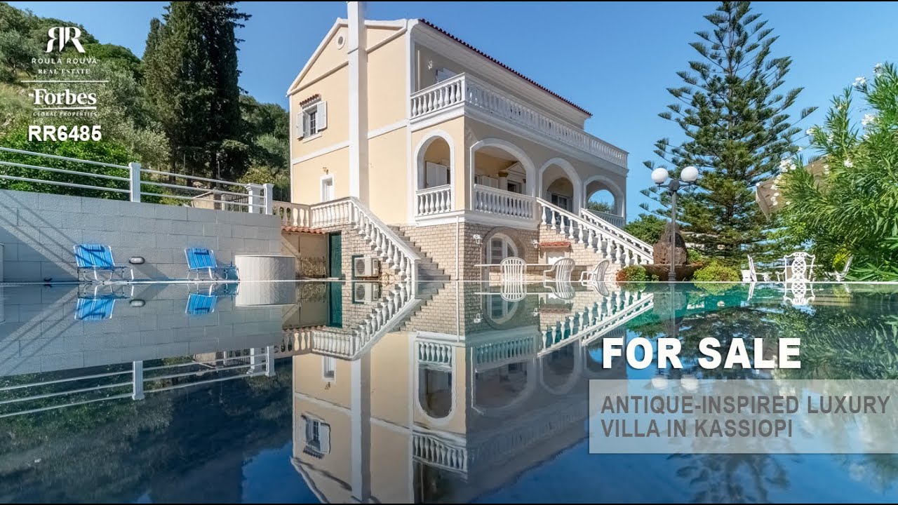 Antique-Inspired Luxury Villa in Kassiopi, Corfu RR6485 | Roula Rouva Forbes Global Properties