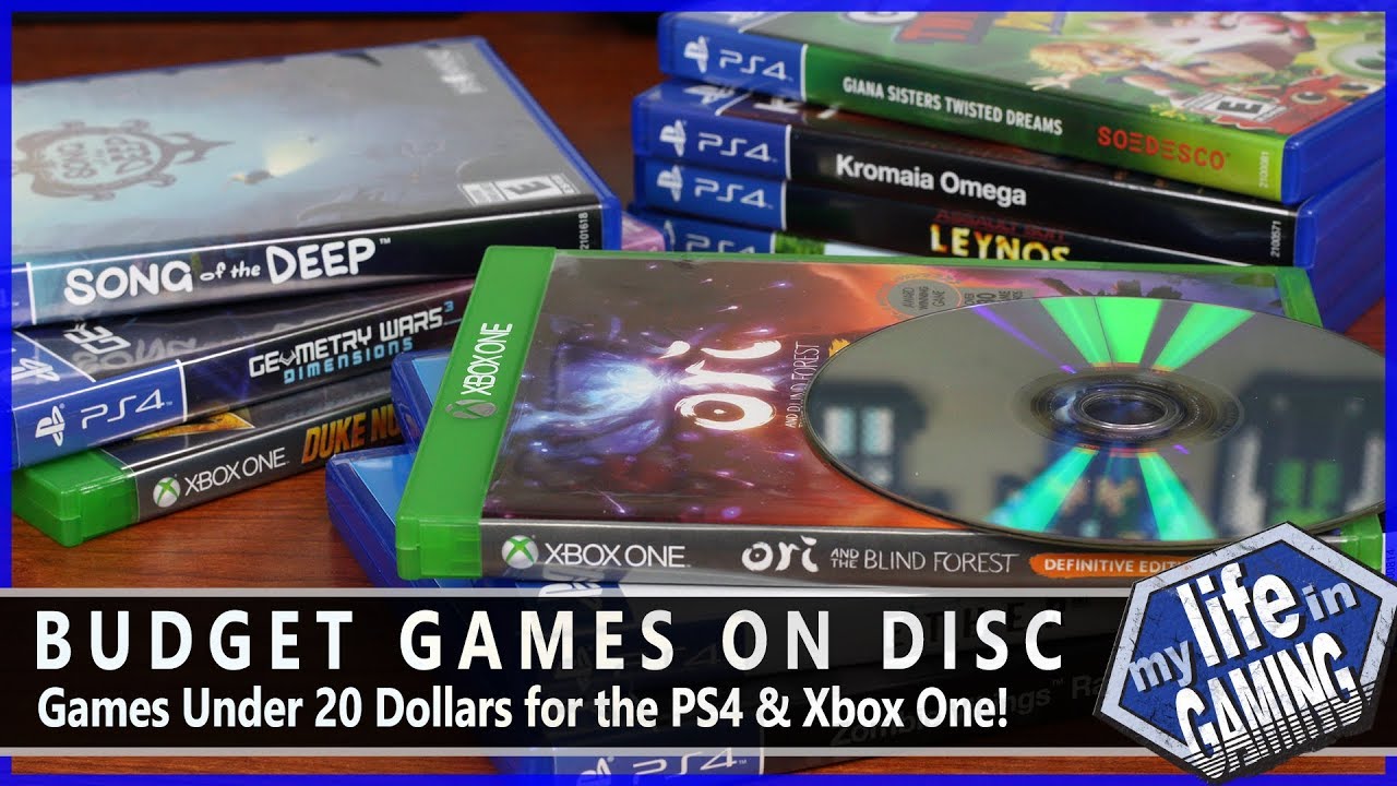 Budget Games On Disc - Games Under 20 Dollars for the PlayStation 4 & Xbox One / MY LIFE IN GAMING