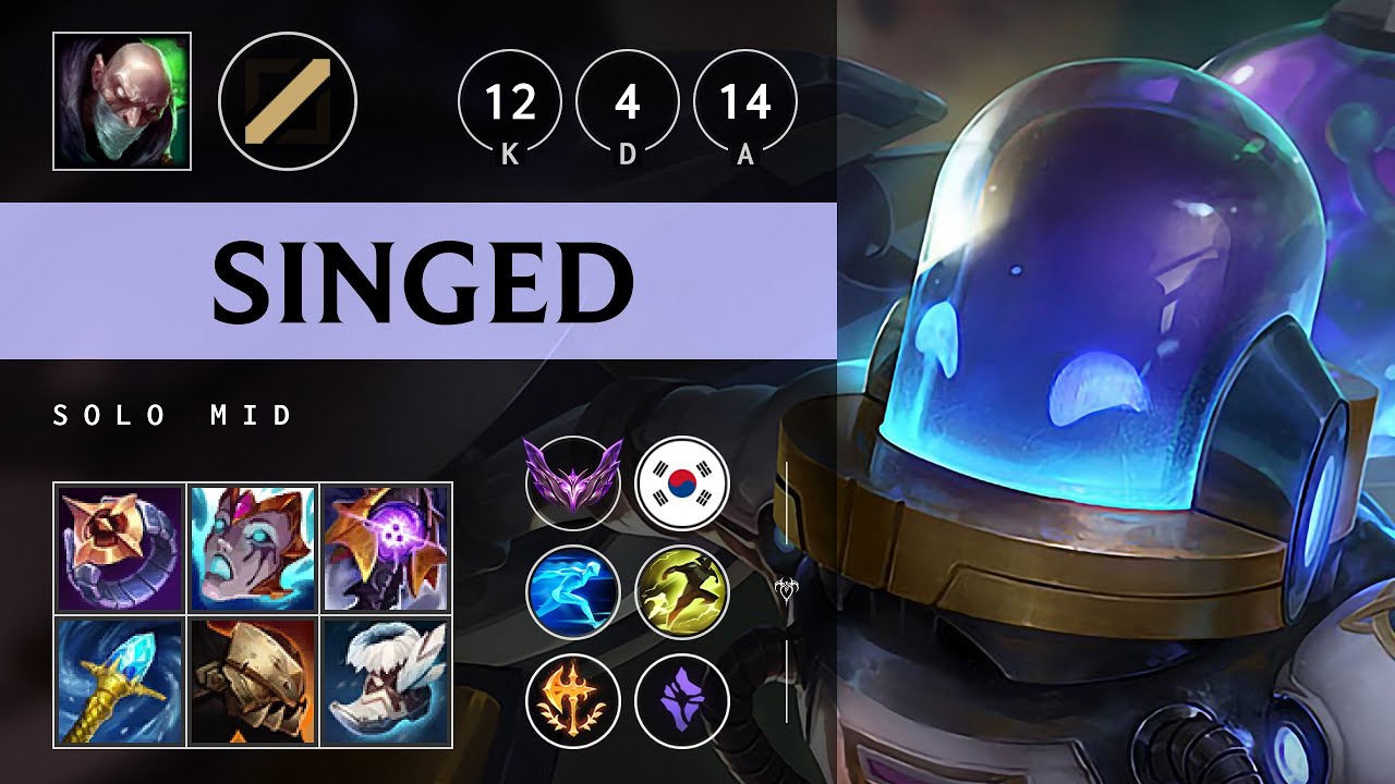 Singed Mid vs Cassiopeia - KR Master Patch 25.14