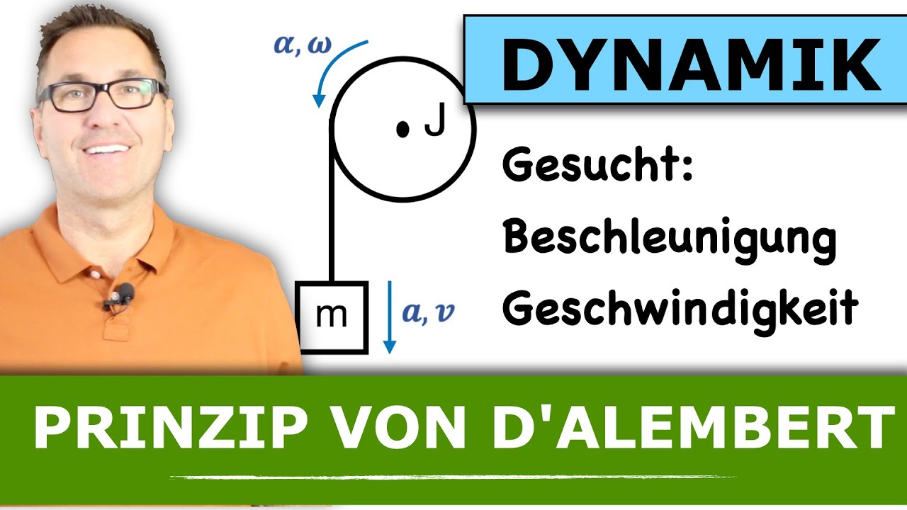 Drallsatz | Impulssatz | Prinzip von d&acute;Alembert | d&acute;Alembert&acute;sche Kraft und Moment | Drehbewegung