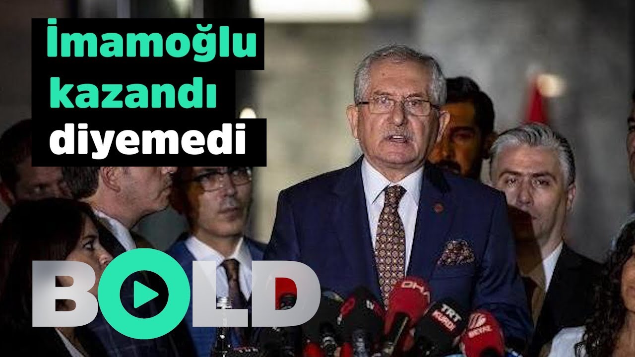 YSK Başkanı ''İmamoğlu kazandı'' diyemedi