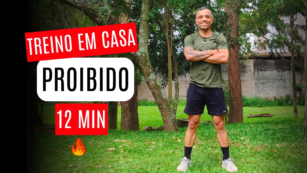12 Minutos de HIIT em Casa Para Emagrecer de Verdade