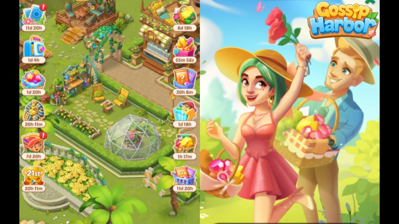 Gossip Harbor : Merge Game /🍰☕️ Day 143  Level  122  Part 143 🥖🍞    #gossip #merge