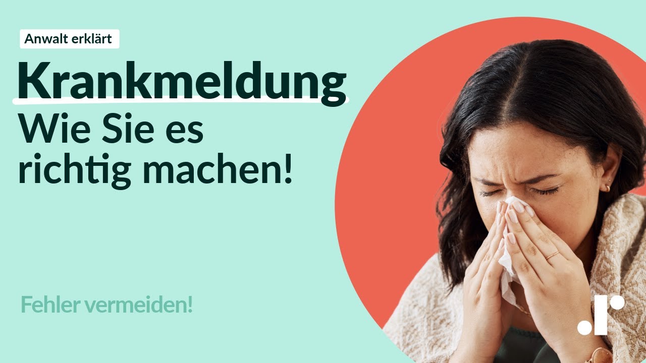 Wie Sie sich richtig krankmelden und Nachteile vermeiden | rightmart