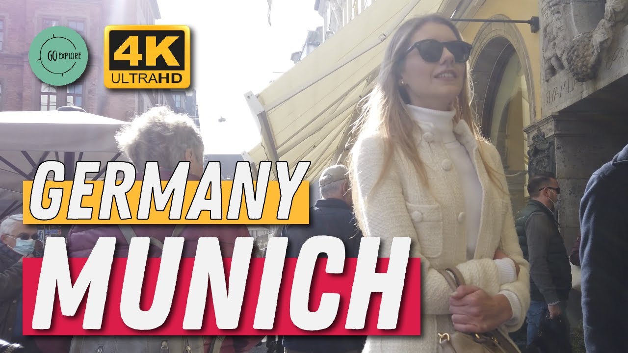 Munich - Bavaria - Germany [ 4K ] City Walking Tour ☀️