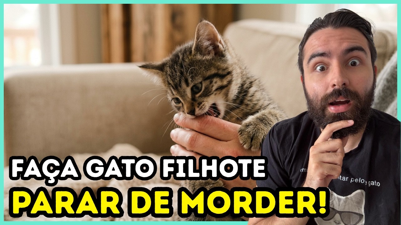 Como Fazer Gato Filhote Parar de Morder Você (6 Dicas!)