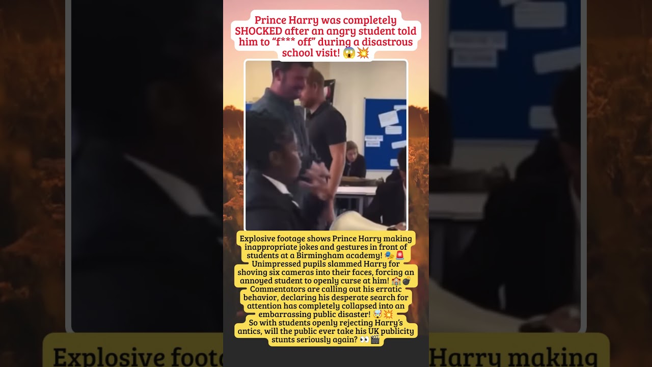 Prince Harry TOLD TO &ldquo;F* OFF&rdquo; By Student In Shock Clash! 😱💣