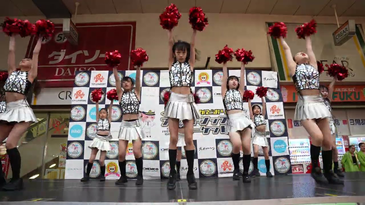 FLEX呉駅校HAMAYUチアキッズ  レンガストリートパフォーマンス2024【4K60P高画質】
