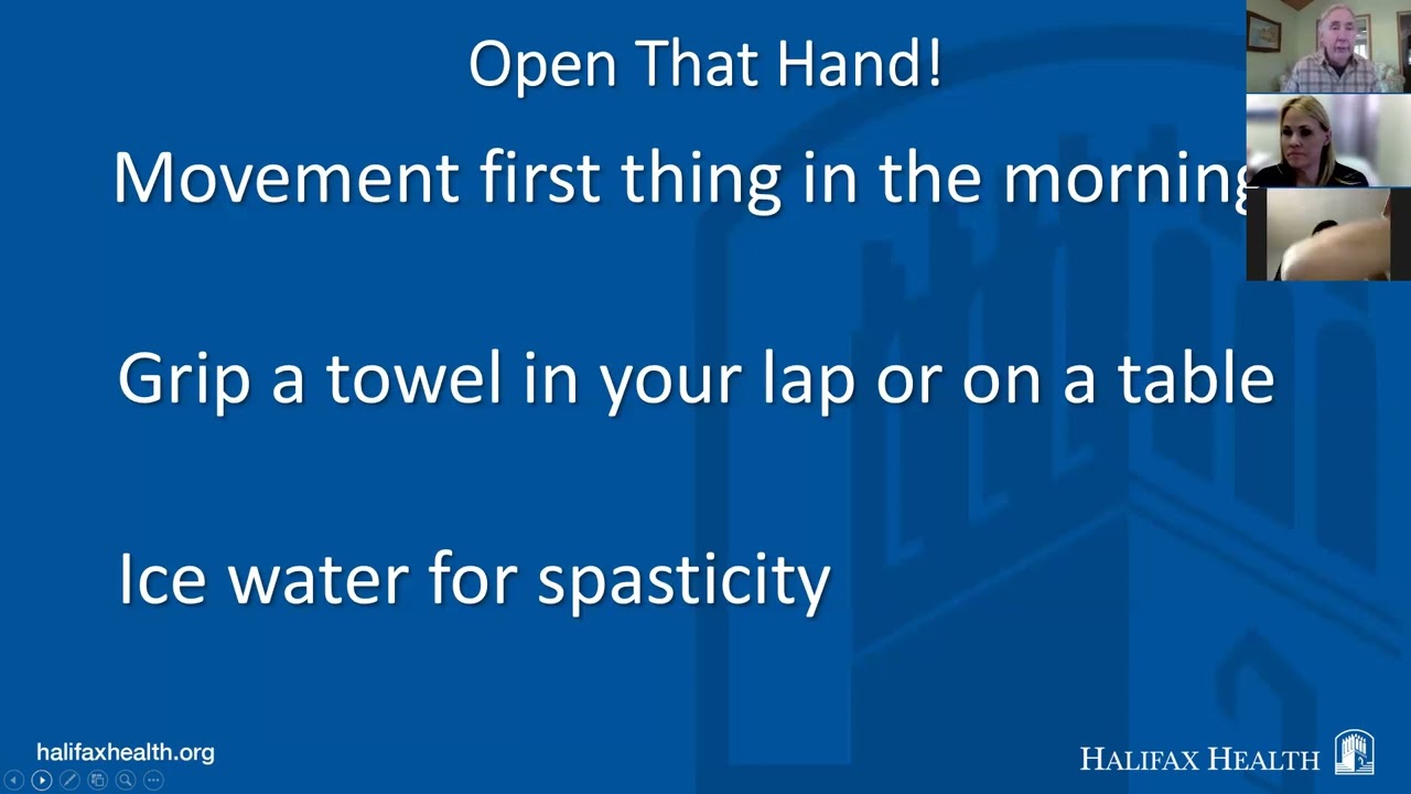 Stroke Buddies / Halifax Health 5, Open That Hand!
