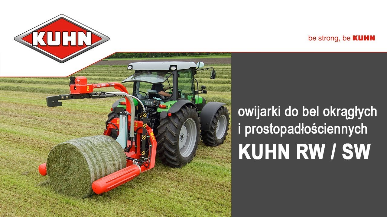 Owijarki do bel okrągłych i prostopadłościennych KUHN RW/SW