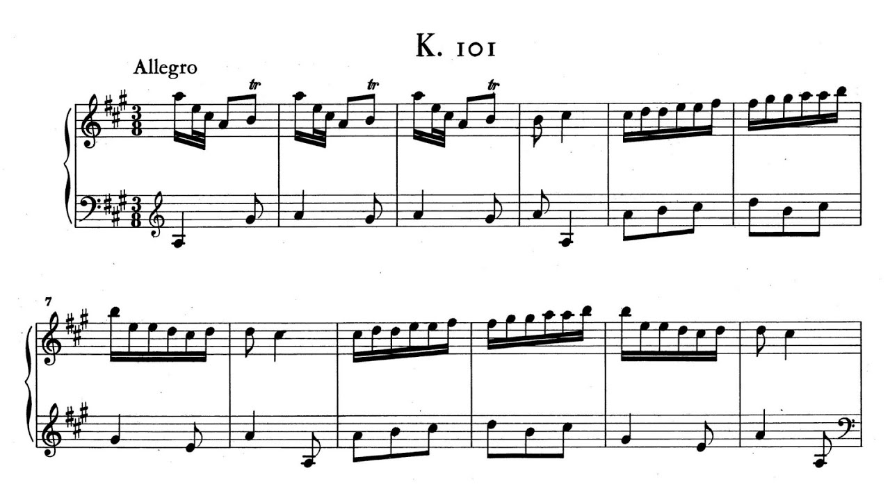 Scarlatti: Keyboard Sonata in A major, K.101
