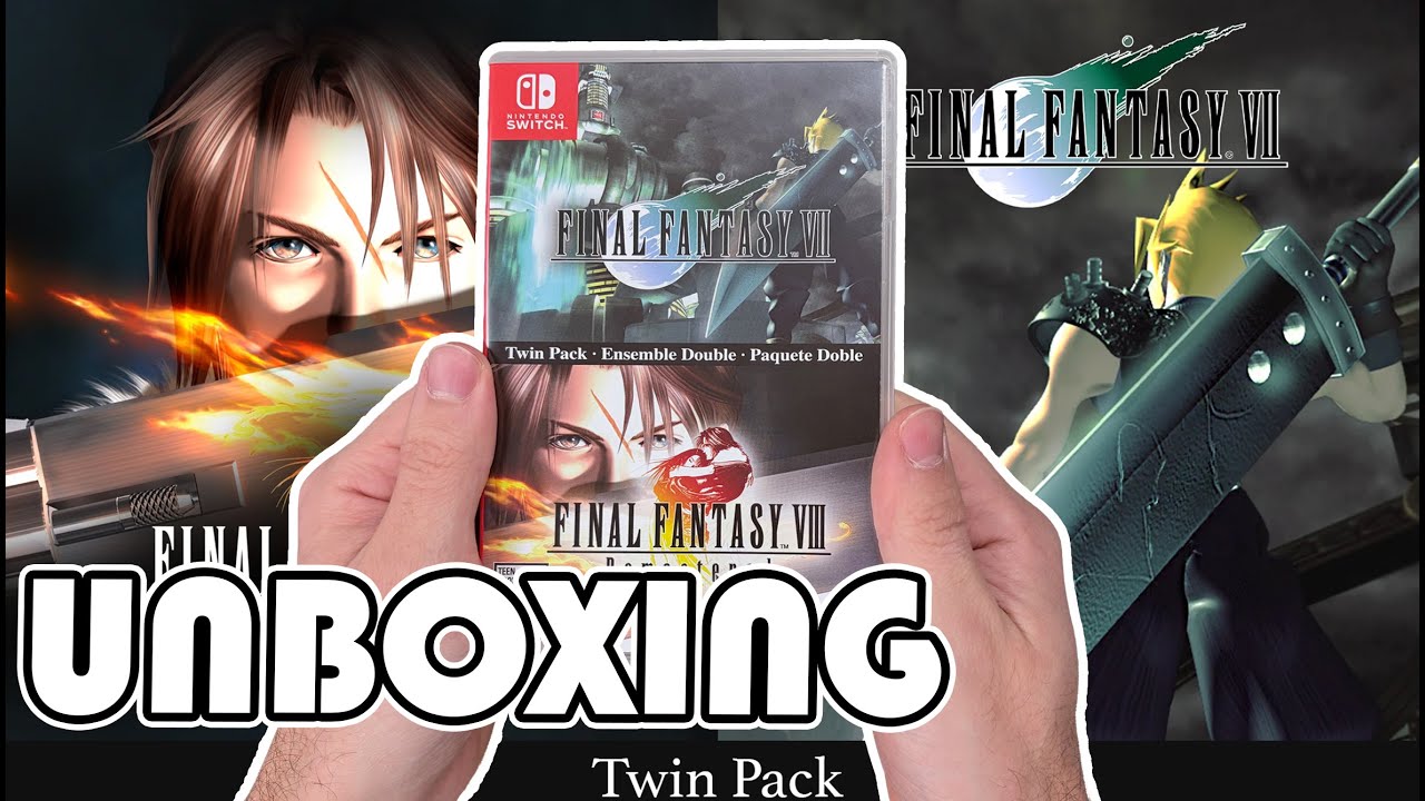 Распаковка двойного комплекта Final Fantasy VII и Final Fantasy VIII Remastered (Nintendo Switch).