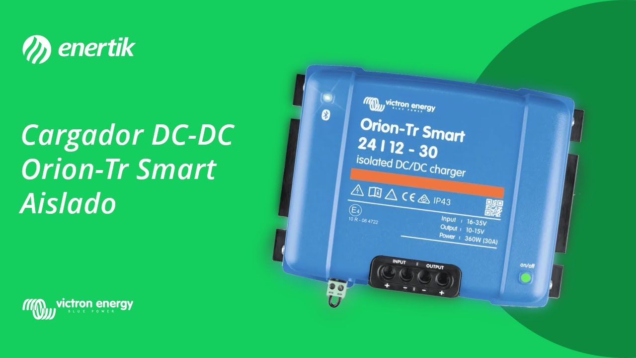 Cargador de Baterías DC-DC Victron Orion-Tr Smart Aislado 🔋