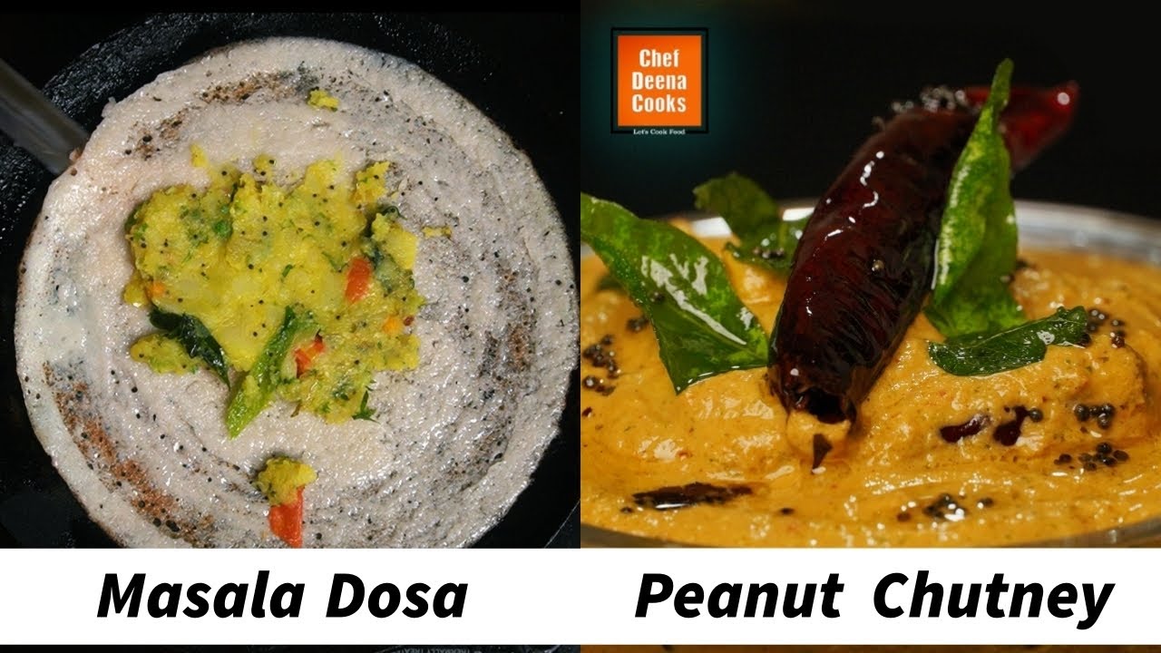 Masala Dosa & Peanut Chutney | Tiffin Combo Recipe | CDC | Chef Deena Cooks