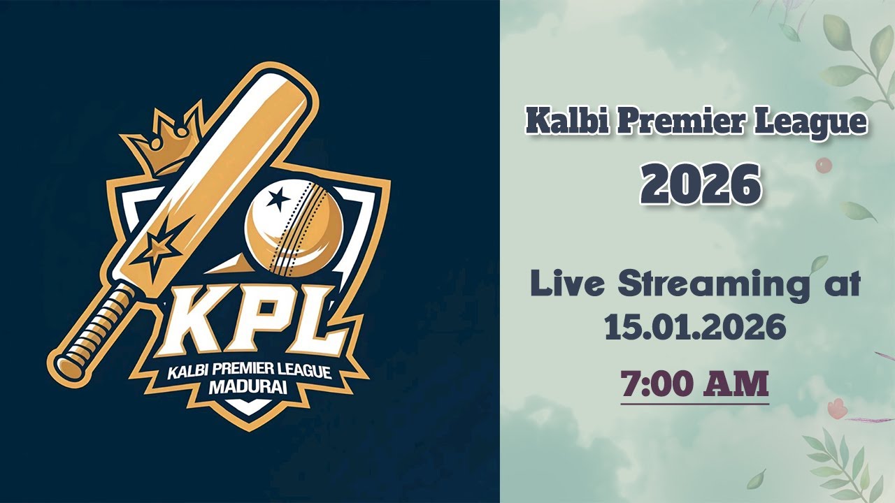 Kalbi Premier League - 3 | 2026 | tournament | Final | Day 2 | Madurai