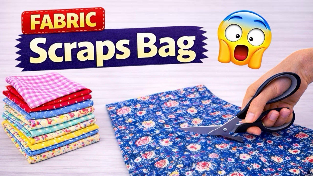 Easy Scrap Fabric Bag 🧵 | Simple Sewing Project