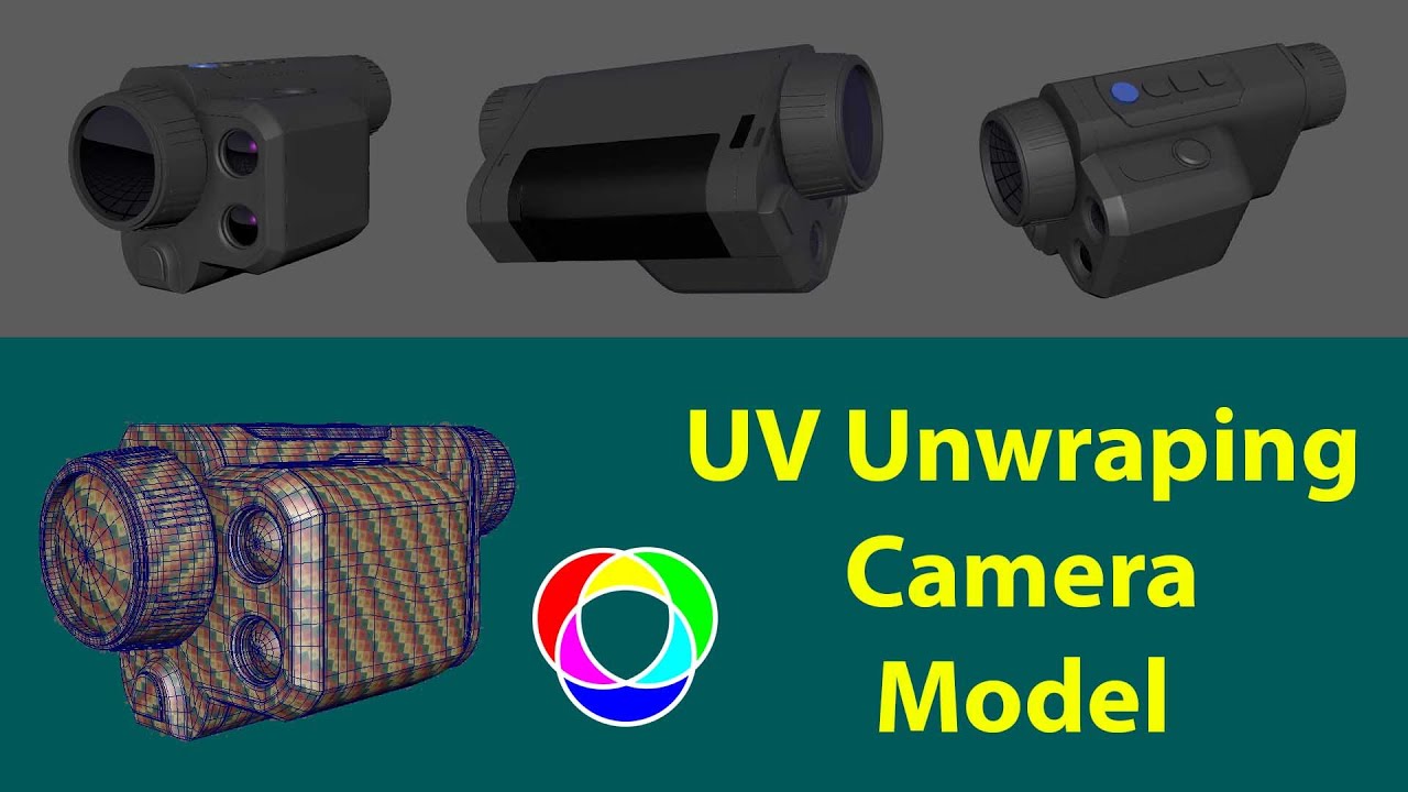 UV Unwrap Camera Monocular - Maya UV Unwrap Tutorial