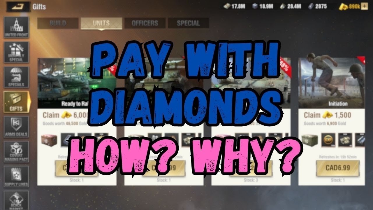 Warpath 8.0 - Pay with diamonds