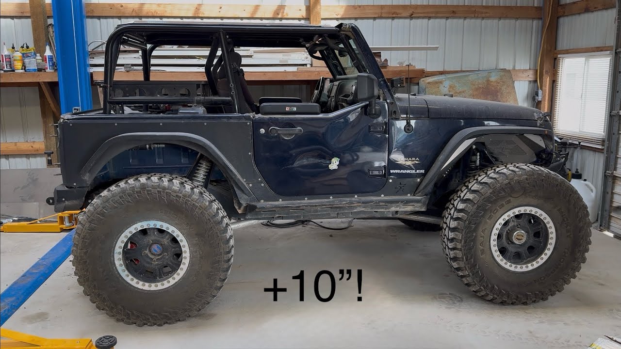 Превращение короткобазного Jeep JK в неудержимый JKL — демонтаж двигателя и кузова (удлинение на ...