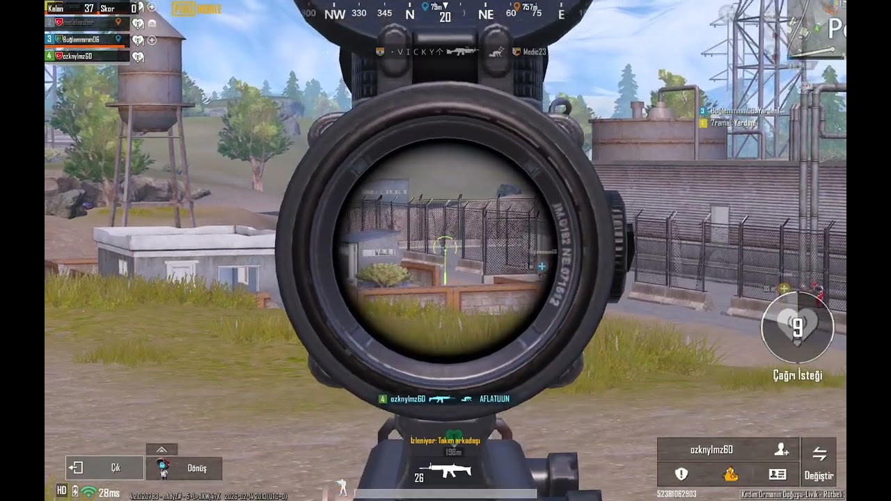 Yeni hesanbimla kisa bir maç-pubg mobile