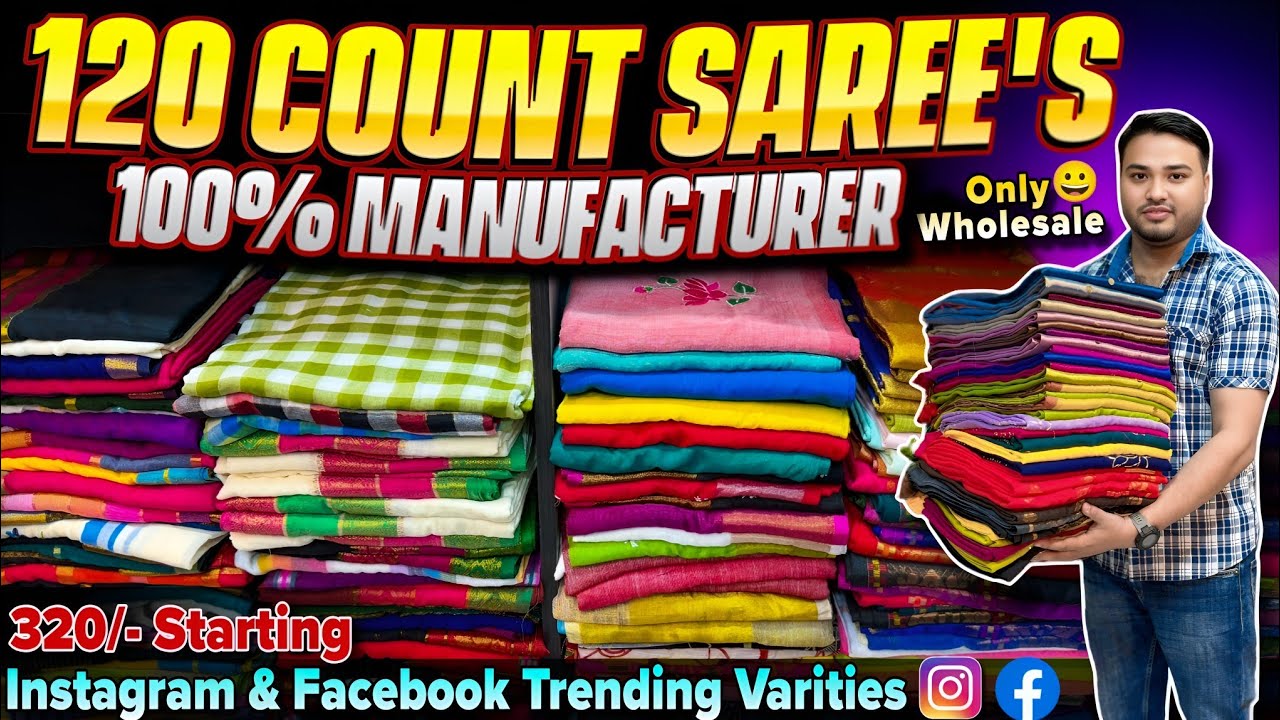 Authentic Bengal Pure Cotton Saree, Khadi Cotton, Pure Mal Cotton, Tissue Linen Saree Manufacturer